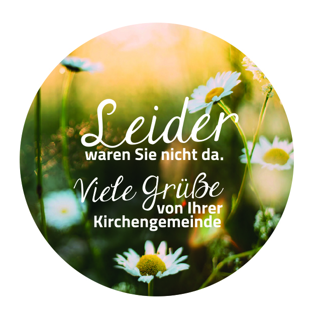 Aufkleber „Leider waren Sie nicht da“